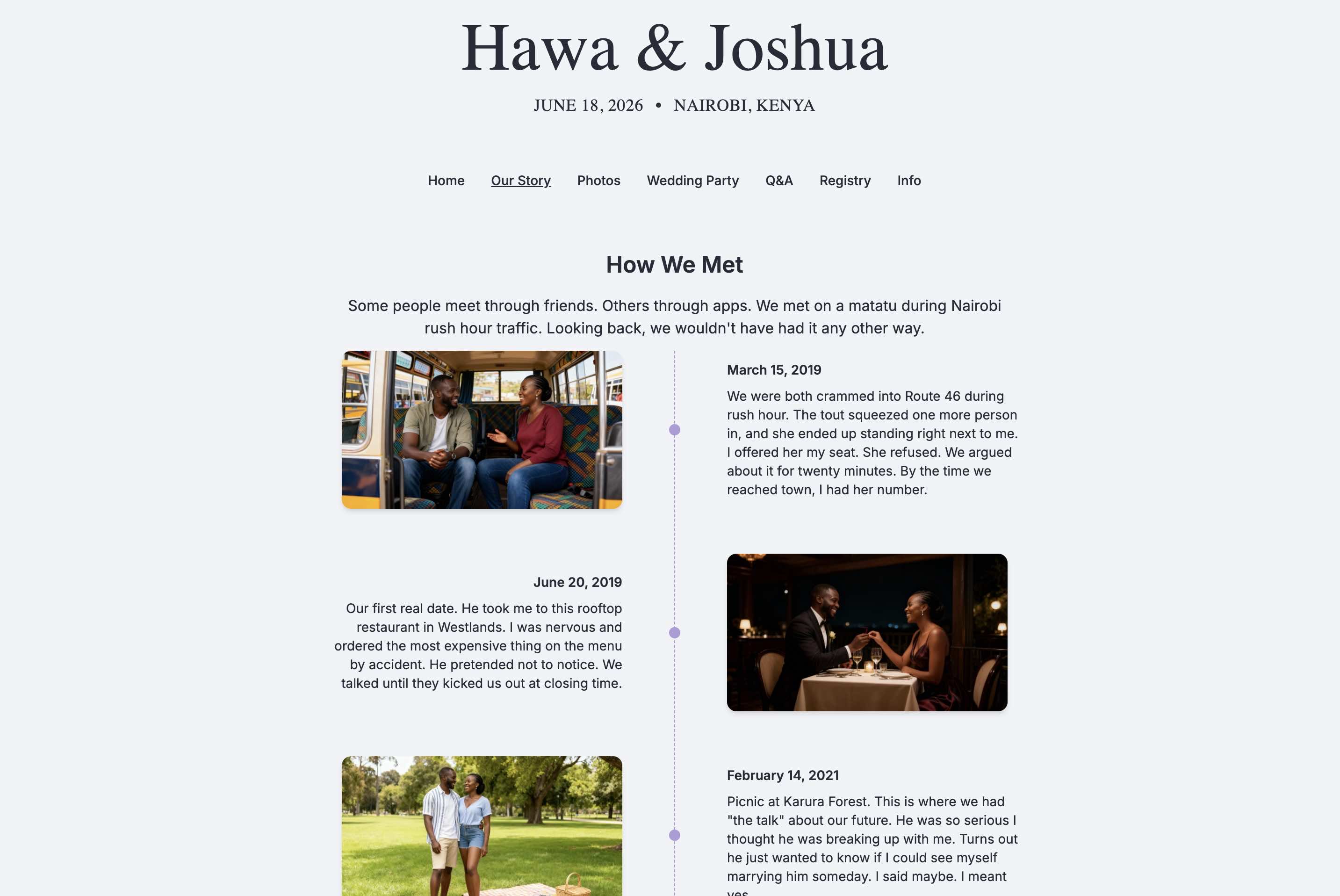 How to Share Your Love Story on Your Wedding Website