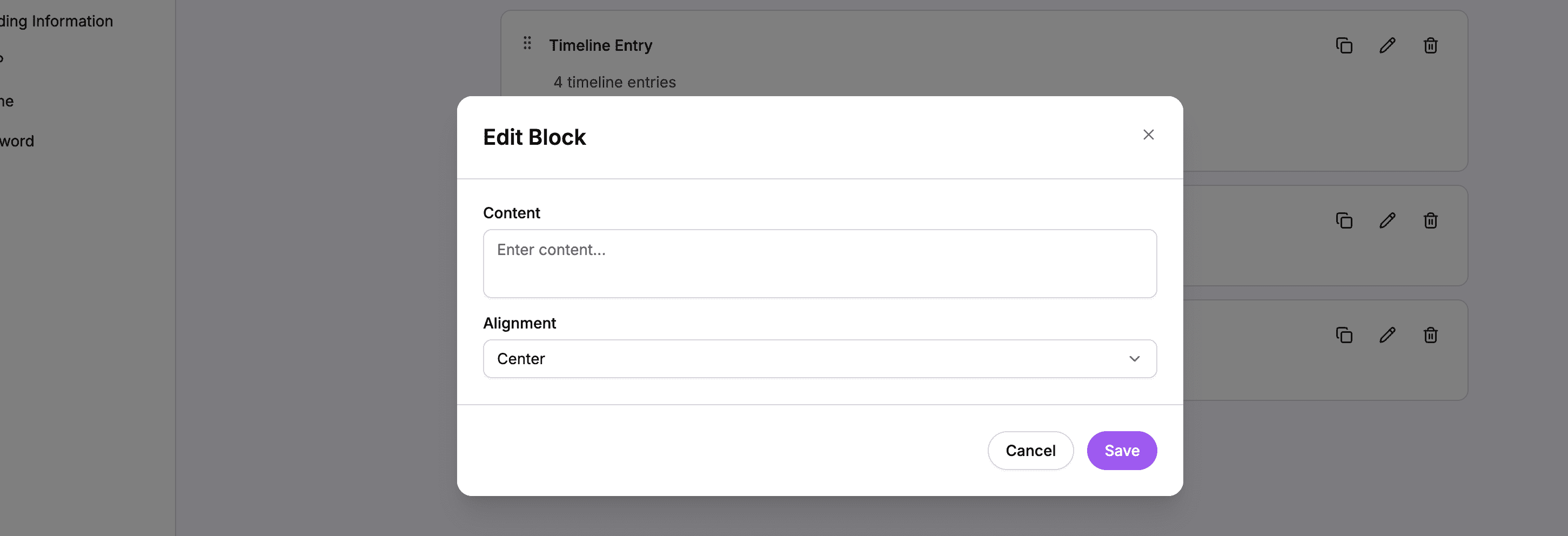 Body Only block editor